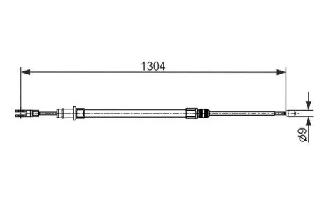 Трос зупиночних гальм BOSCH 1 987 482 431