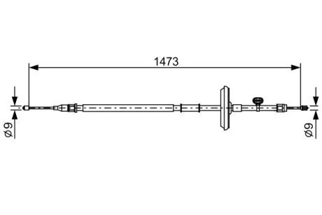 Трос BOSCH 1987482505