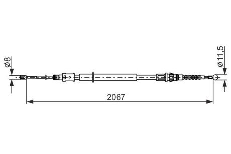 LINKA HAM. RиCZ. CITROEN T. C4/DS4 1,6-2,0 HDI 09- LE/PR BOSCH 1987482869
