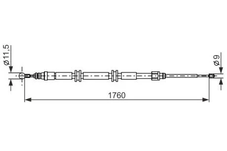 LINKA HAM. RиCZ. RENAULT T. KANGOO 08- LE/PR BOSCH 1987482889