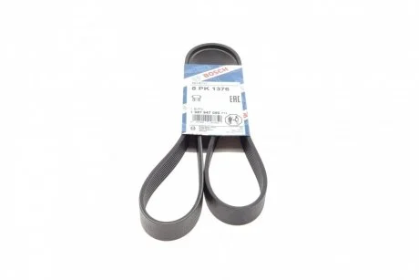 Ремінь П-клиновий 8PK1376 BOSCH 1987947090