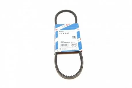 Пасок клиновидний 10X750 BOSCH 1 987 947 632