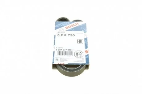Ремень поликлиновый 5PK790 BOSCH 1 987 947 910