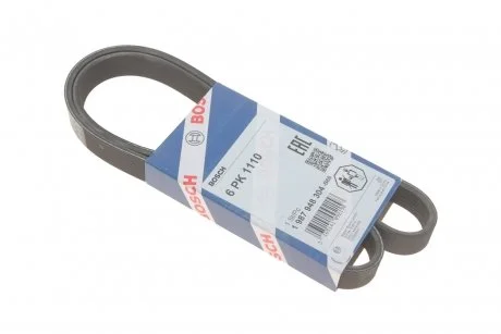 Дорожковый ремень 6PK1110 BOSCH 1 987 948 304