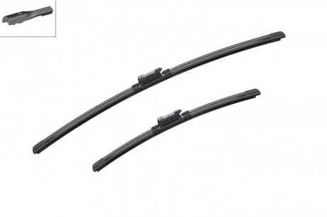 Щетка дворн. к-кт (60+40см) RBTL2.1 (16mm) безкаркас POLO BOSCH 3 397 007 555