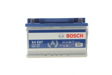 Акумулятор 12В/65Аг/650А/18,63кг BOSCH DSC_0 092 S4E 070