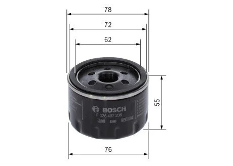 Фільтр масляний BOSCH F 026 407 336 (фото 1)