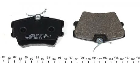 Тормозные колодки, дисковые BRECK 21882 00 704 00