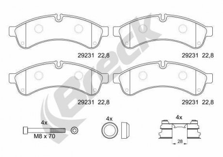 Автозапчасть BRECK 292310070300