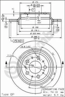 Тормозные диски BREMBO 08.7765.75