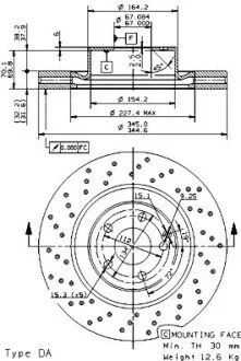 Автозапчасть BREMBO 09938211