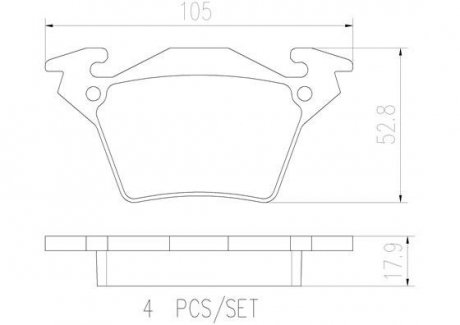 Автозапчастина BREMBO 23020 (фото 1)