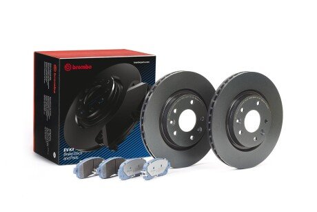 TARCZA HAMULCOWA + KLOCKI NISSAN LEAF (ZE0) 11/10-> EVKIT SZT BREMBO KT08019