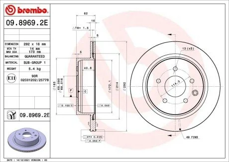 ZESTAW TARCZE+KLOCKI HAM TYL BREMBO KT08020 (фото 1)