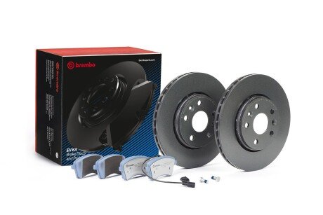 TARCZA HAMULCOWA 280X24 + KLOCKI (P 68 058E) RENAULT KANGOO EXPRESS (FW0/1_) 02/08-> EVKIT SZT BREMBO KT08034