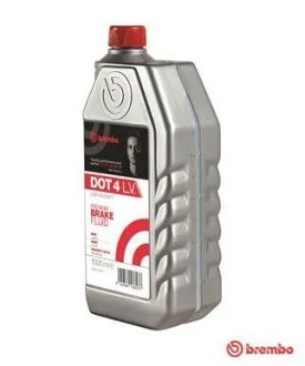 Жидкость тормозная &quot;DOT4 LV Premium Brake Fluid&quot;, 1л BREMBO L 04 210 (фото 1)
