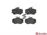 Комплект тормозных колодок, дисковый тормоз BREMBO P06017 (фото 2)