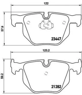 Гальмівні колодки дискові BREMBO P06 029