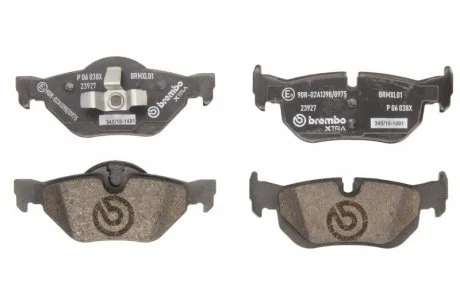 Тормозные колодки, тюнинг BREMBO P 06 038X