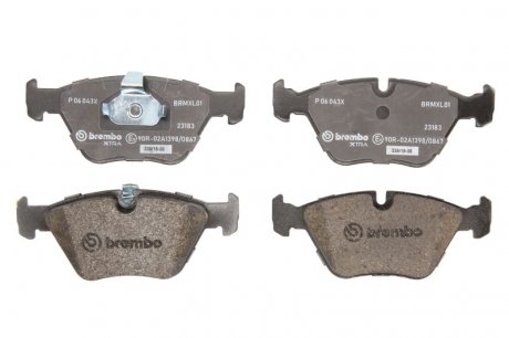 Гальмівні колодки, тюнінг BREMBO P 06 043X (фото 1)