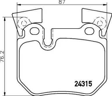 Гальмівні колодки, дискове гальмо (набір) BREMBO P06059 (фото 1)