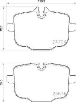 Тормозные колодки BREMBO P06101