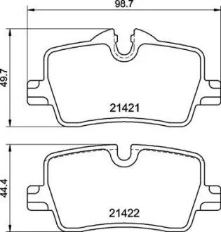 Гальмівні колодки дискові BREMBO P06113