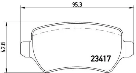 Гальмівні колодки дискові BREMBO P10 013 (фото 1)