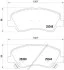 Klocki ham. Xtra EMGRAND EC7 07/09-&gt; / EMGRAND EC7-RV 07/09-&gt; / GEELY BOYUE (BREMBO P18025X (фото 1)