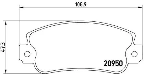 Гальмівні колодки дискові BREMBO P 23 021