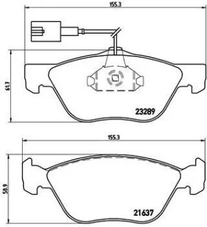 Klocki ham. Xtra ALFA ROMEO 145 (930_) 07/94-01/01 / ALFA ROMEO 146 (930_) 12 BREMBO P23077X