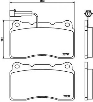 Klocki ham. Xtra ALFA ROMEO 159 (939_) 06/05-12/12 / ALFA ROMEO 159 Sportwago BREMBO P23115X (фото 1)