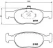 Гальмівні колодки, дискове гальмо (набір) BREMBO P23125 (фото 1)