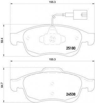 Автозапчасть BREMBO P23148