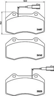 Колодки гальмівні AR.. BREMBO P23162