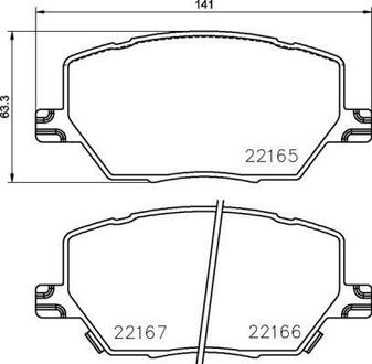 Тормозные колодки дисковые BREMBO P23 164