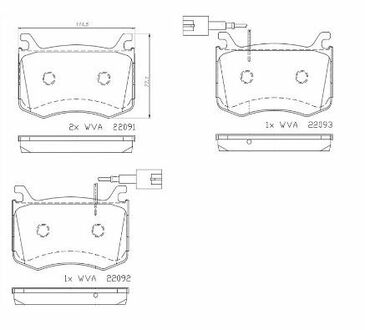 Гальмівні колодки дискові BREMBO P23 183 (фото 1)