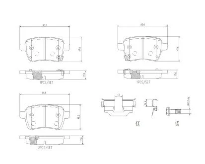 Автозапчасть BREMBO P23190