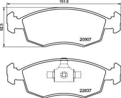 Klocki ham. STRADA PICKUP.. BREMBO P23192 (фото 1)