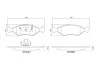 К-кт перед. гальм. колодок Ford Escort/Fiesta/Sierra/Mazda 121 1.25-2.3D 83- P24 043