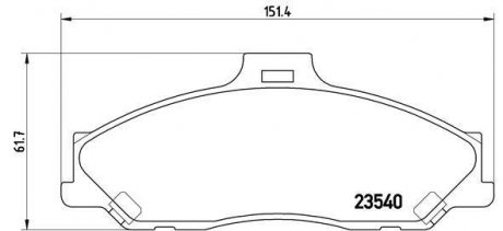 Гальмівні колодки дискові BREMBO P24 051