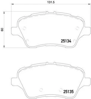 Klocki ham. Xtra FORD AUSTRALIA FIESTA Hatchback (WZ) 05/13-> / FORD B-MAX (J BREMBO P24151X
