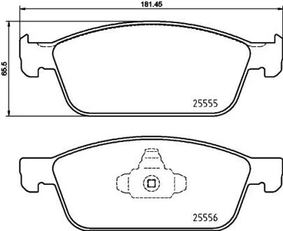Тормозные колодки дисковые BREMBO P24 199