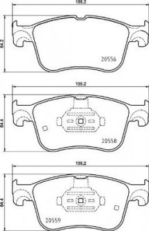 KLOCKI HAMULCOWE PRZOD BREMBO P24234