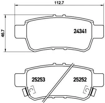 Автозапчасть BREMBO P28062