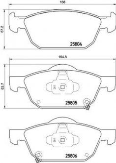 Klocki ham. BREMBO P28076X (фото 1)