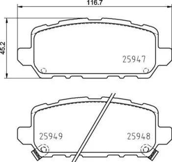 Колодки тормозные дисковые передние BREMBO P28090
