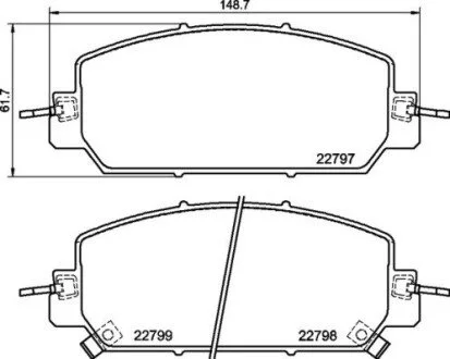 Гальмівні колодки дискові BREMBO P28098