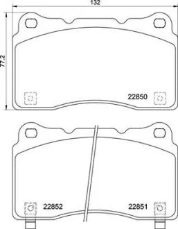 KLOCKI HAMULCOWE PRZOD BREMBO P28099