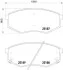 Klocki ham. Xtra HYUNDAI (BEIJING) MISTRA (CF) 11/13-&gt; / HYUNDAI ix20 (JC) 11 BREMBO P30055X (фото 1)